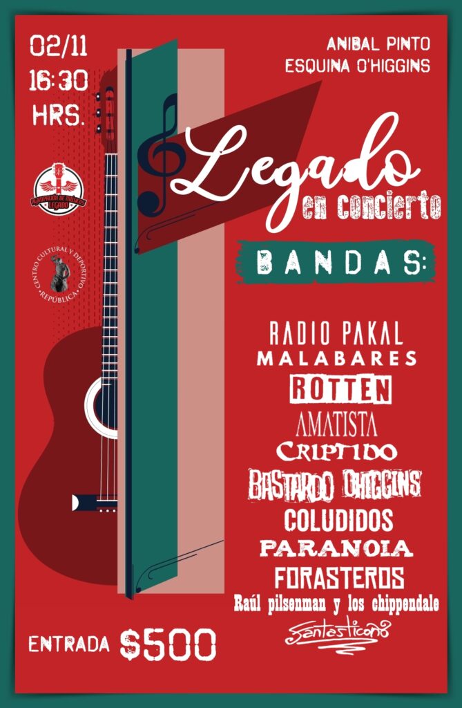 afiche legado con 11 bandas 1630
